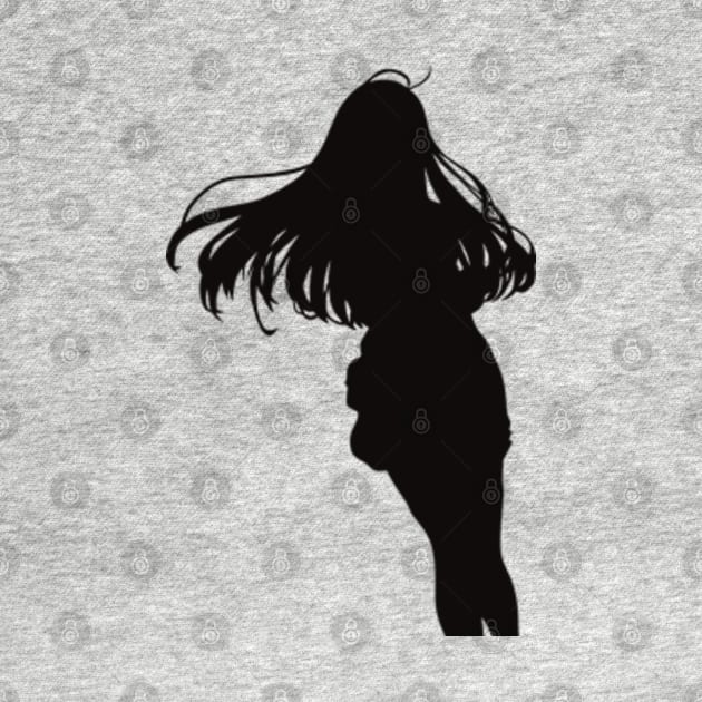 ES7 Vladilena Milize / Lena / Handler One 86 Eighty Six Wallpaper Simple Black and White Silhouette Anime Girls Characters x Animangapoi August 2023 by Animangapoi